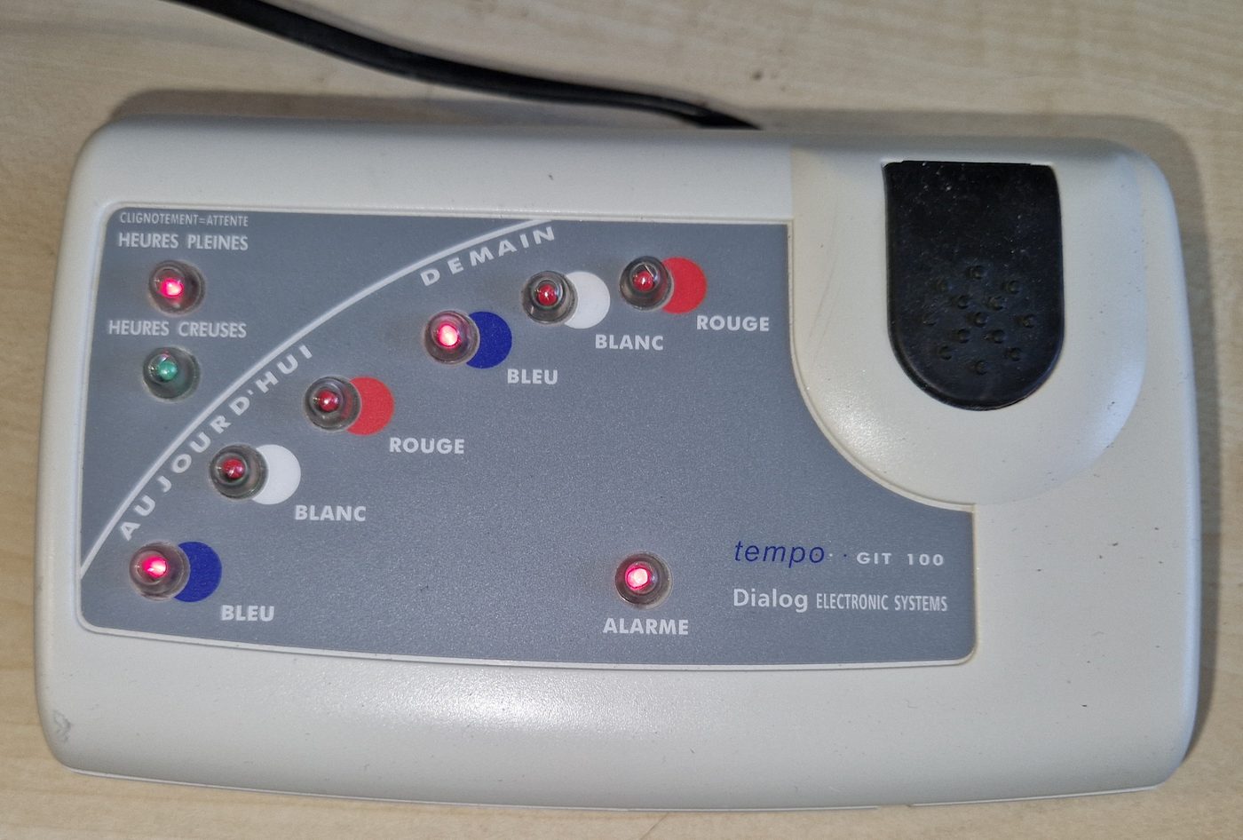 Kézako ? Un ancien boîtier Tempo EDF retrouvé chez Rack