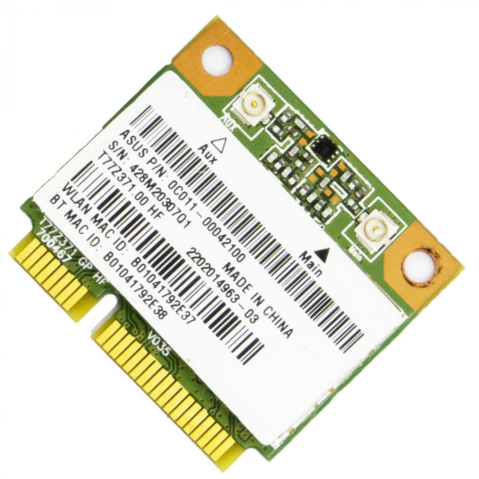 Carte WiFi / Bluetooth Ralink RT3290 – Asus F75A-TY322H