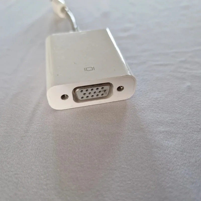 Adaptateur Mini DisplayPort mâle vers VGA femelle (HD-15), blanc, photo 2