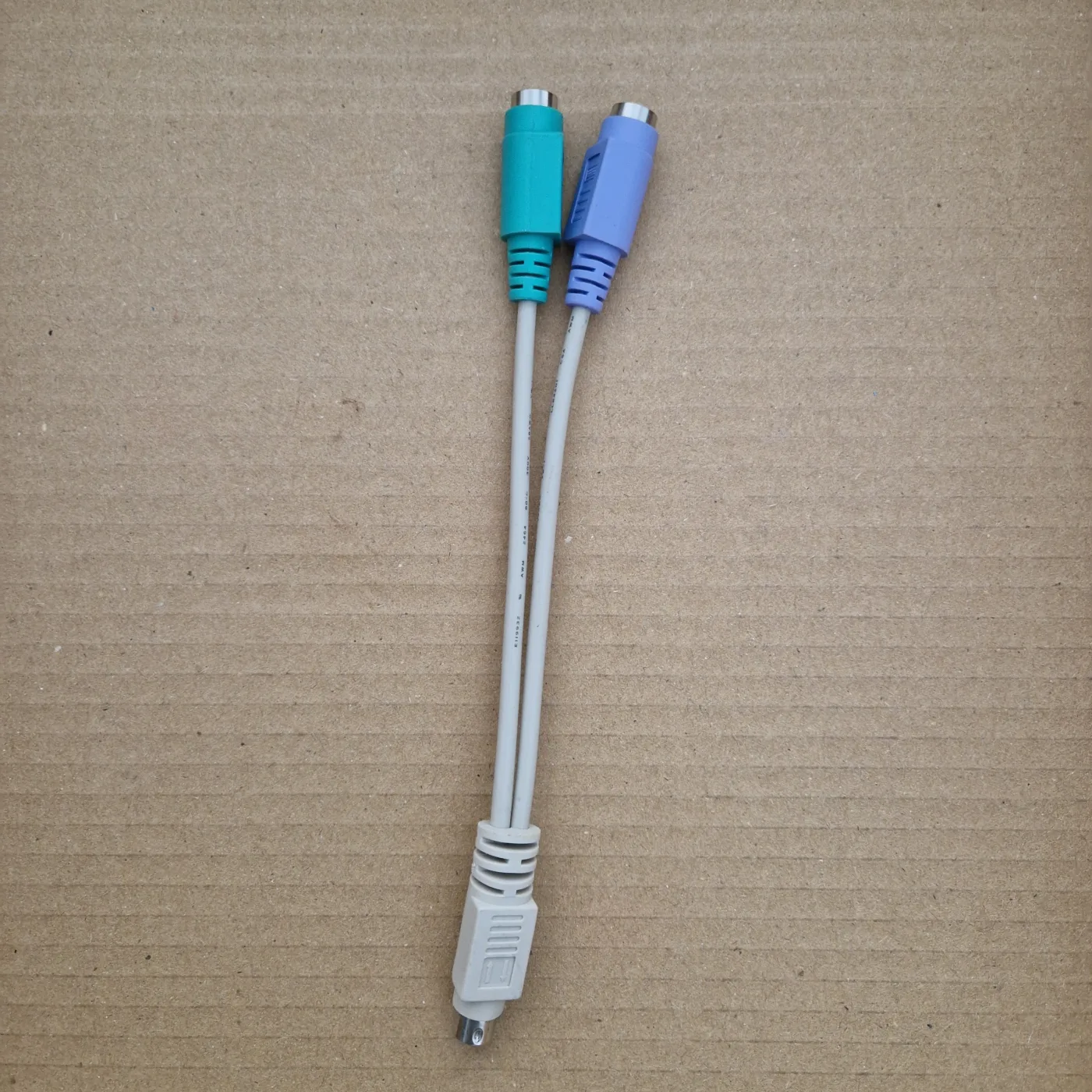 Adaptateur PS/2 en Y, mini-DIN 6 mâle vers clavier et souris, 25 cm