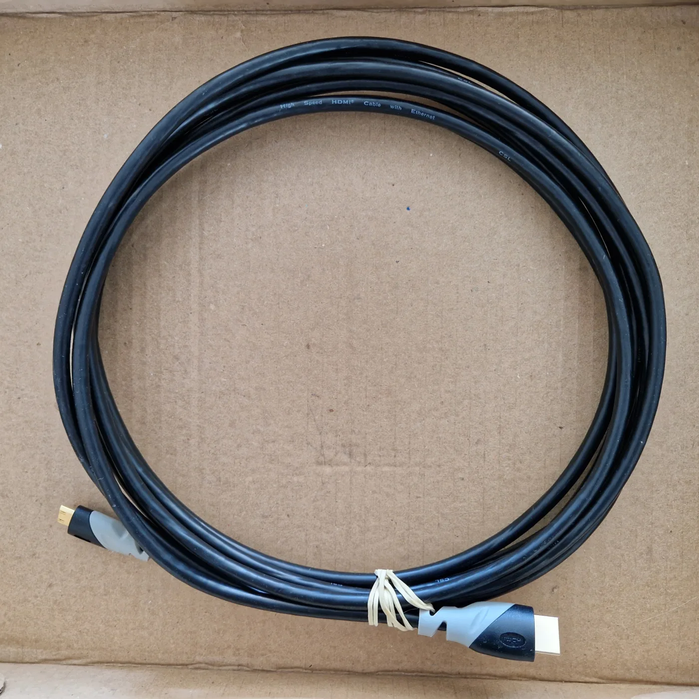 Câble HDMI 5 m noir CSL (High Speed with Ethernet), photo 1