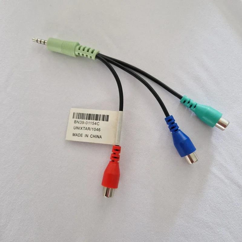 Adaptateur composantes Samsung BN39-01154C, jack 3,5 mm vers 3 RCA femelles