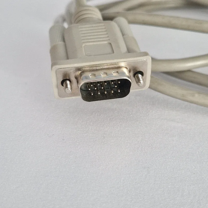 Câble VGA beige, HD-15 mâle / mâle, isolant noir, photo 2