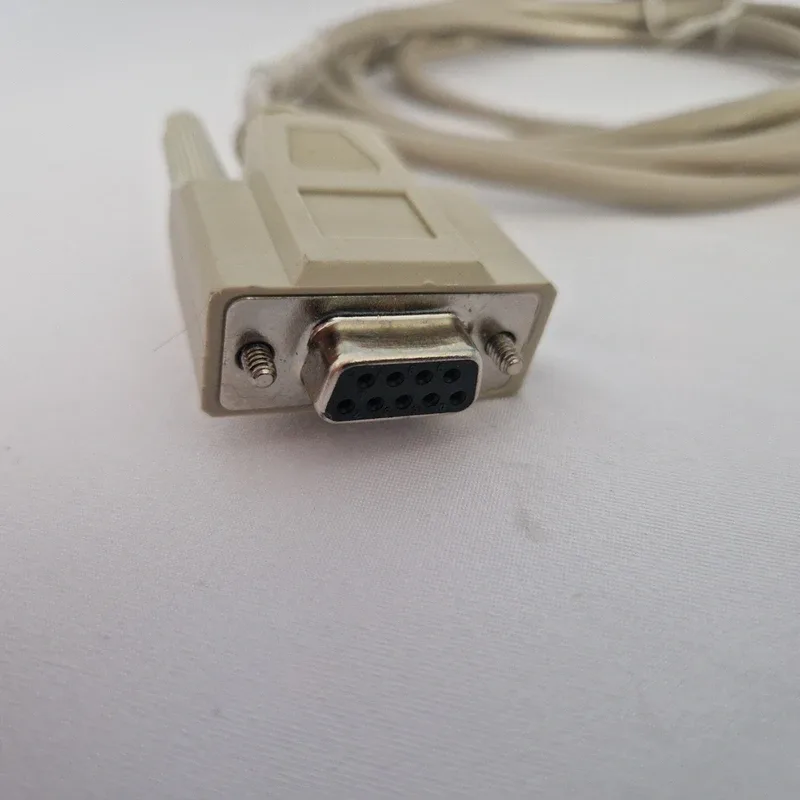 Câble console RJ45 vers DB9 femelle (RS-232), beige, manchon RJ45, matériel réseau, photo 2