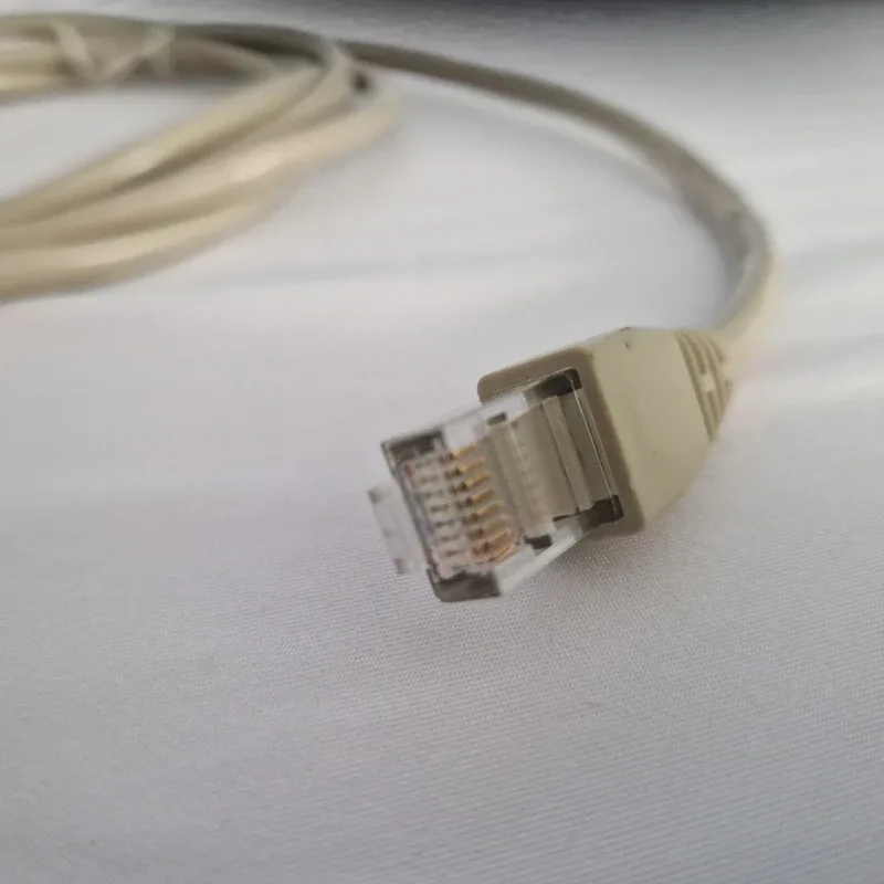 Câble console RJ45 vers DB9 femelle (RS-232), beige, manchon RJ45, matériel réseau, photo 3