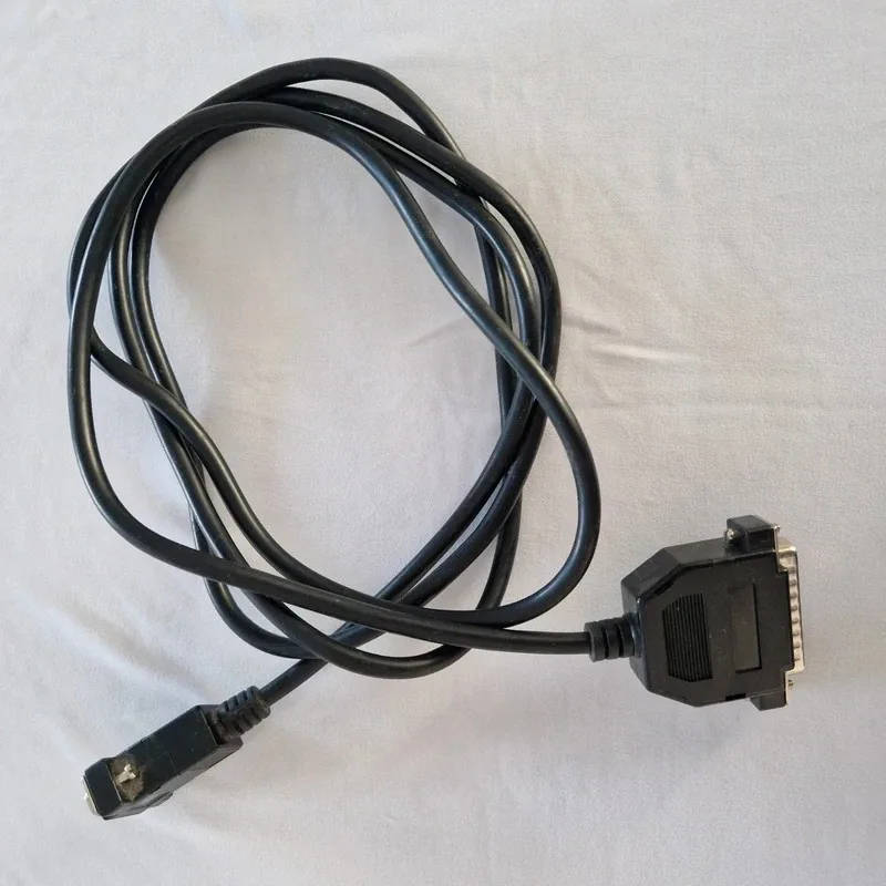Câble série RS-232 DB25 mâle vers DB9 femelle, noir, environ 1,5 à 2 m, photo 1