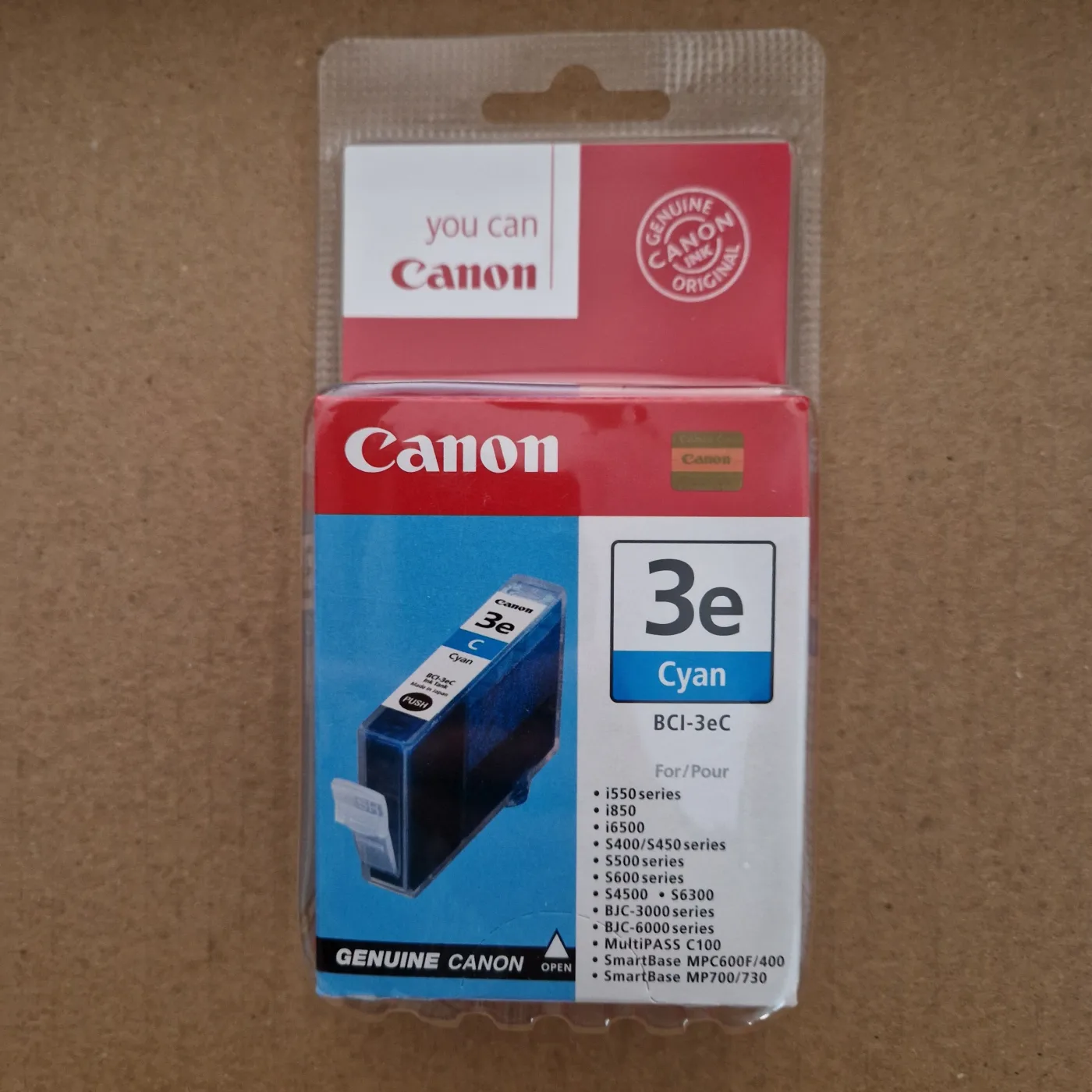 Lot de 2 cartouches d'encre Canon BCI-3eC cyan d'origine (4480A002), neuves scellées, photo 1