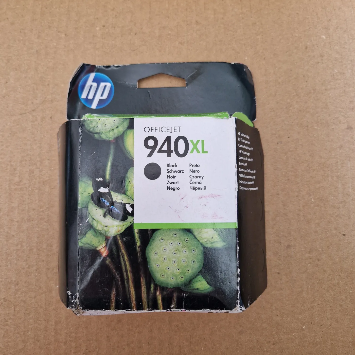 Cartouche d'encre HP 940XL noir d'origine (C4906AE), neuve et scellée, photo 1
