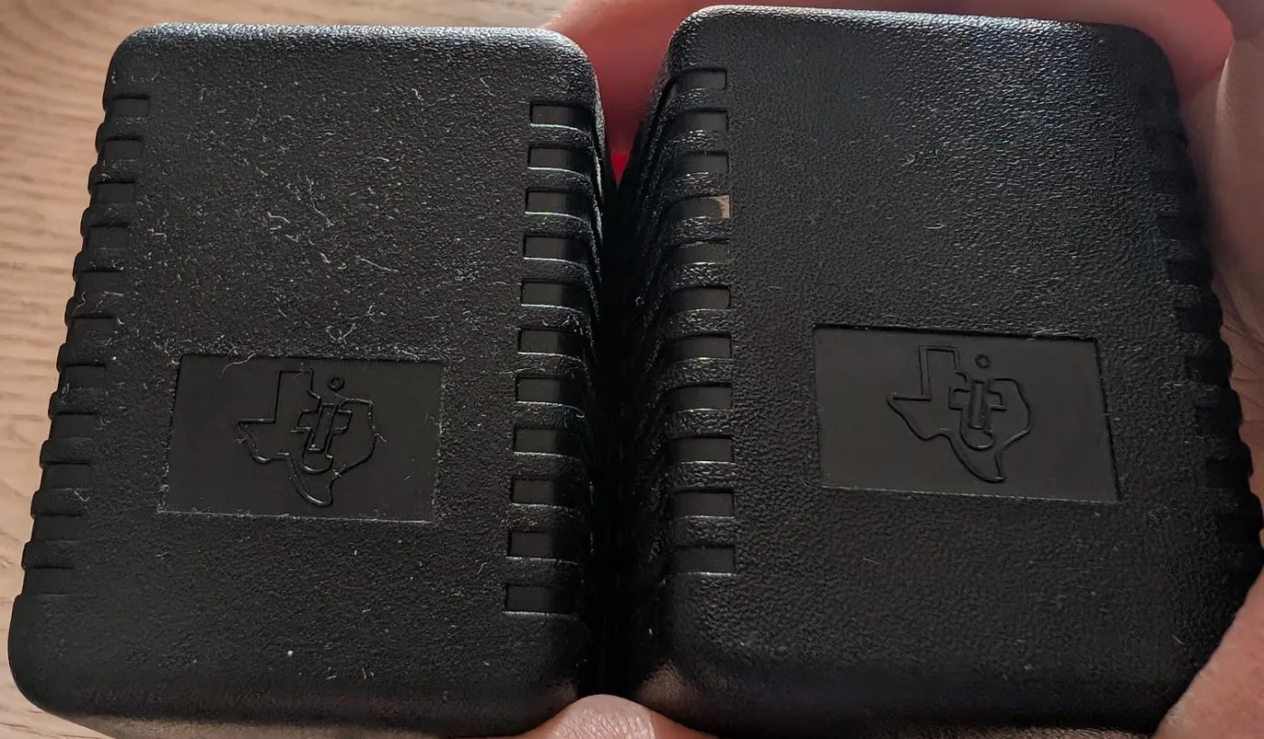 Lot de chargeurs de calculatrice vintage Texas Instruments