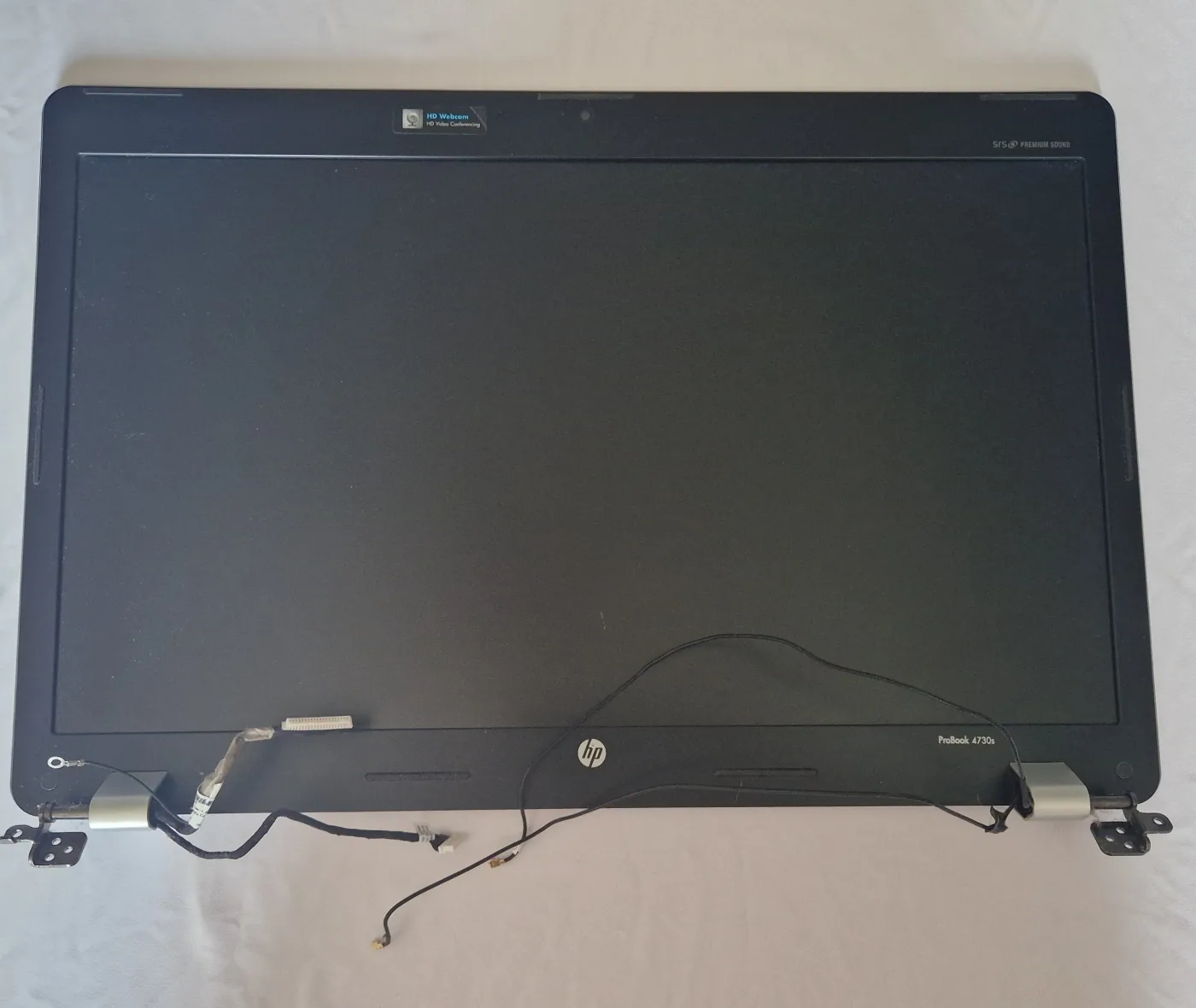 Bloc écran complet HP ProBook 4730s — dalle 17,3 pouces LED mate, charnières et webcam HD