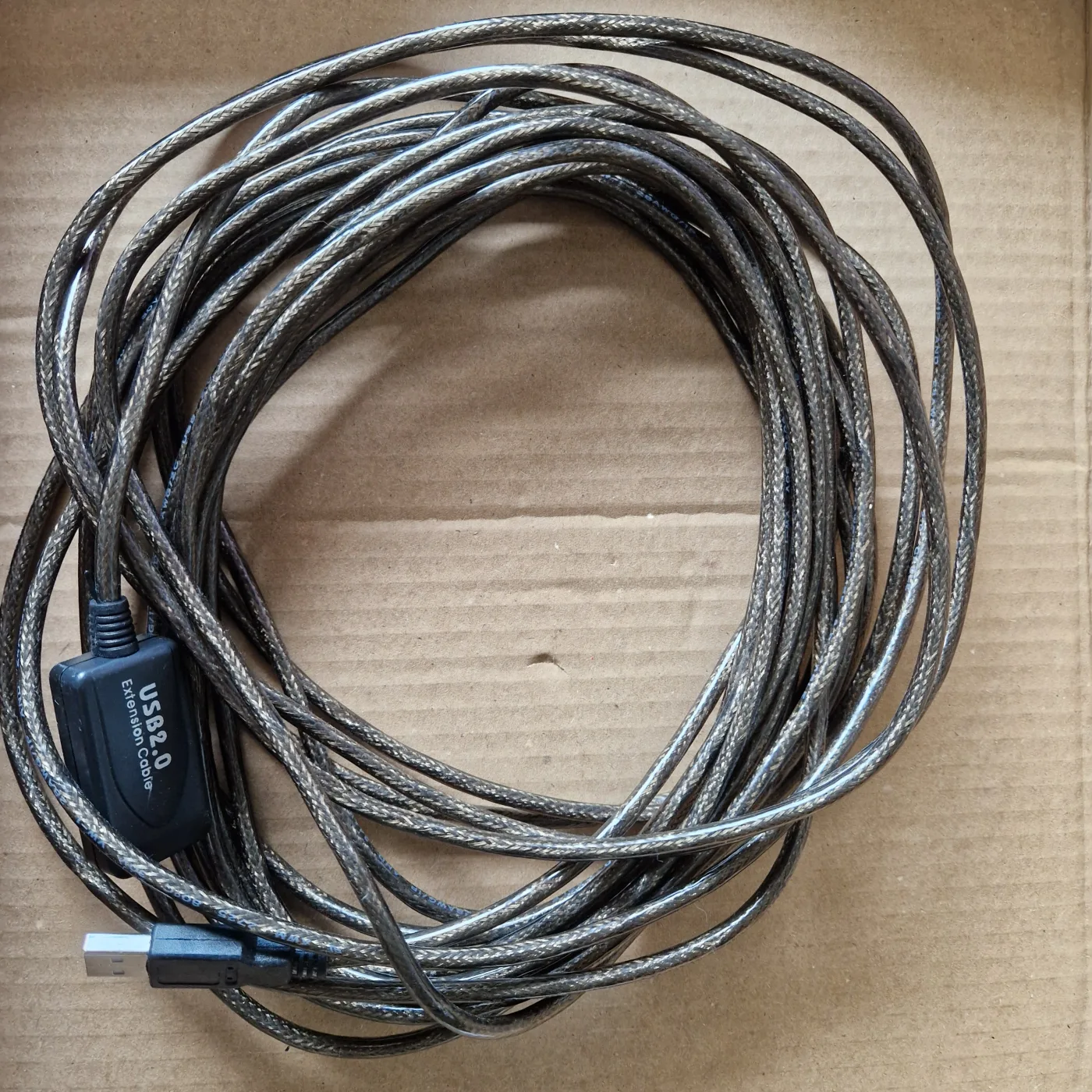 Rallonge USB 2.0 à boîtier, A mâle vers A femelle, environ 9 m, photo 1