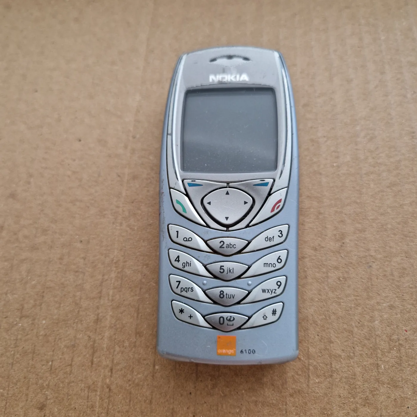 Nokia 6100 — mobile GSM couleur 2002, type NPL-2 (badge Orange)