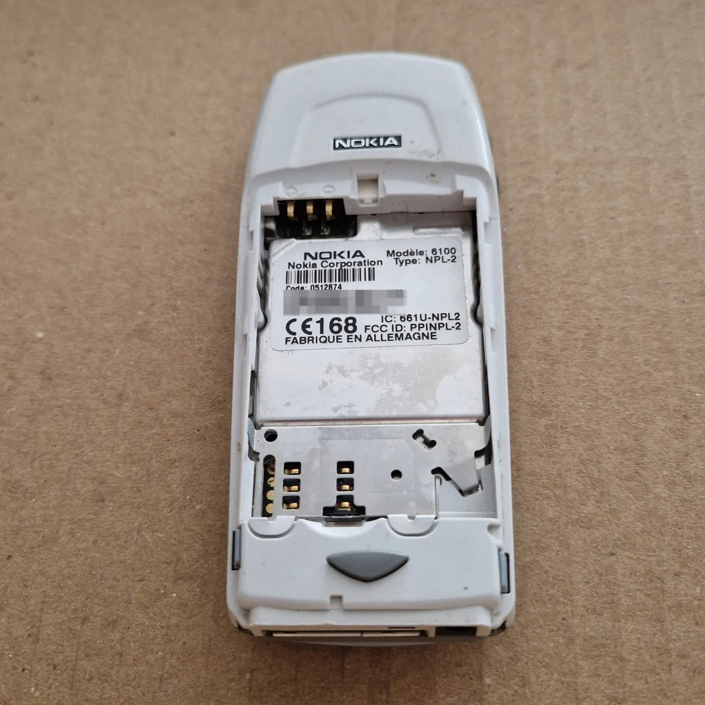 Nokia 6100 — mobile GSM couleur 2002, type NPL-2 (badge Orange) — photo 2