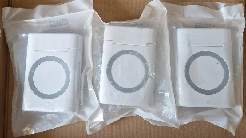 Lot de 3 prises terminales optiques (PTO) ACOME T2-1, SC/APC, fibre G657A2, neuves sous sachet