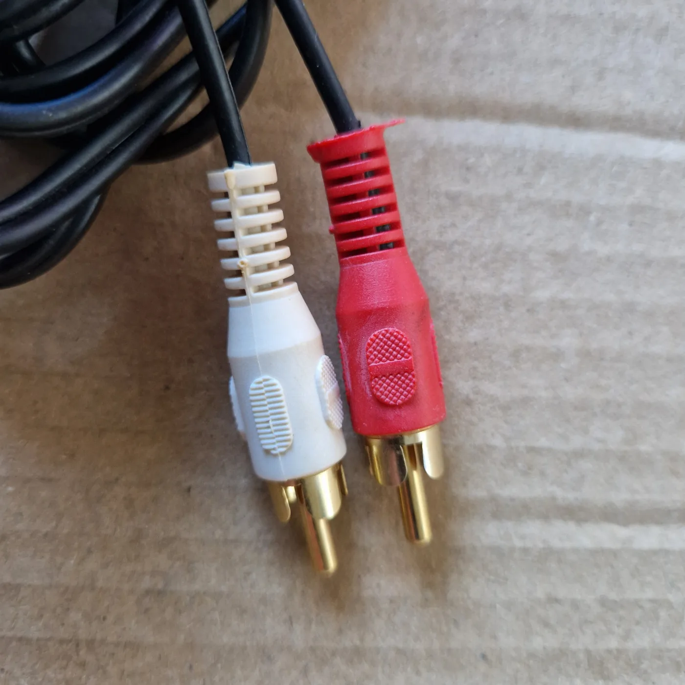 Câble audio jack 3,5 mm stéréo vers 2 RCA mâles, noir, 5 m, photo 2