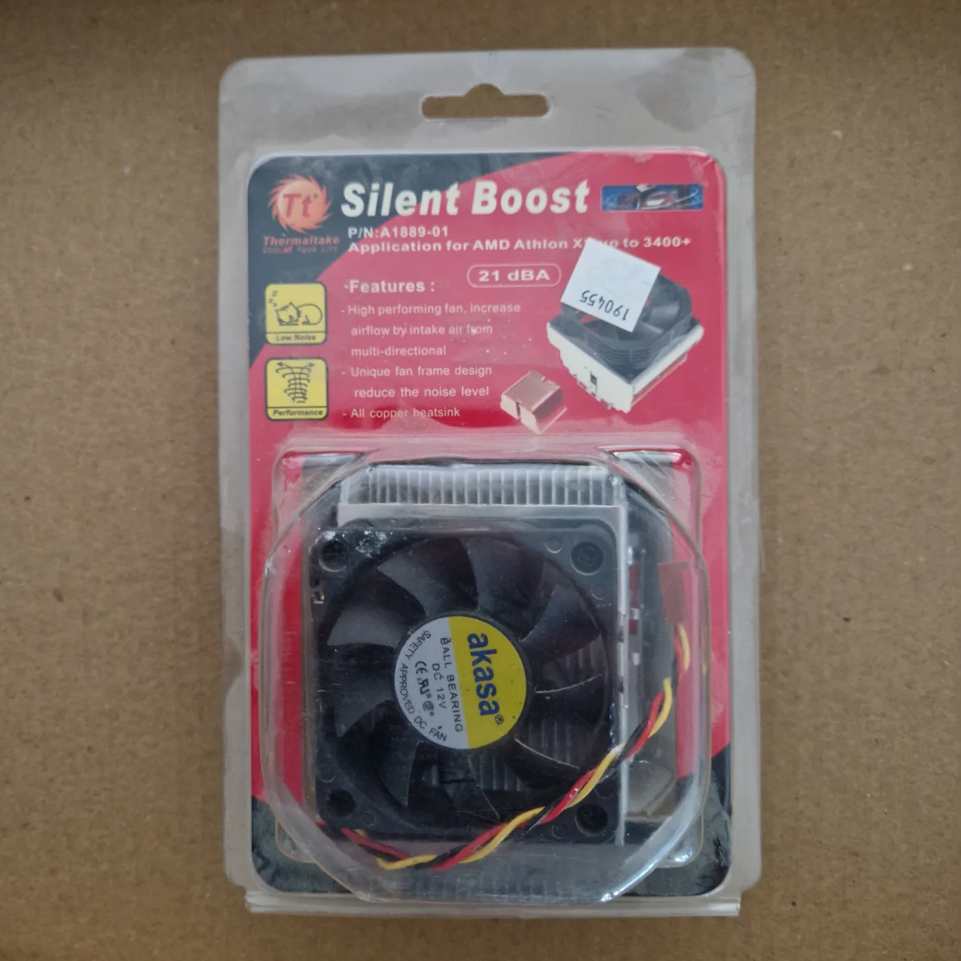 Ventirad Thermaltake Silent Boost A1889-01 tout cuivre, Socket A (462), neuf sous blister