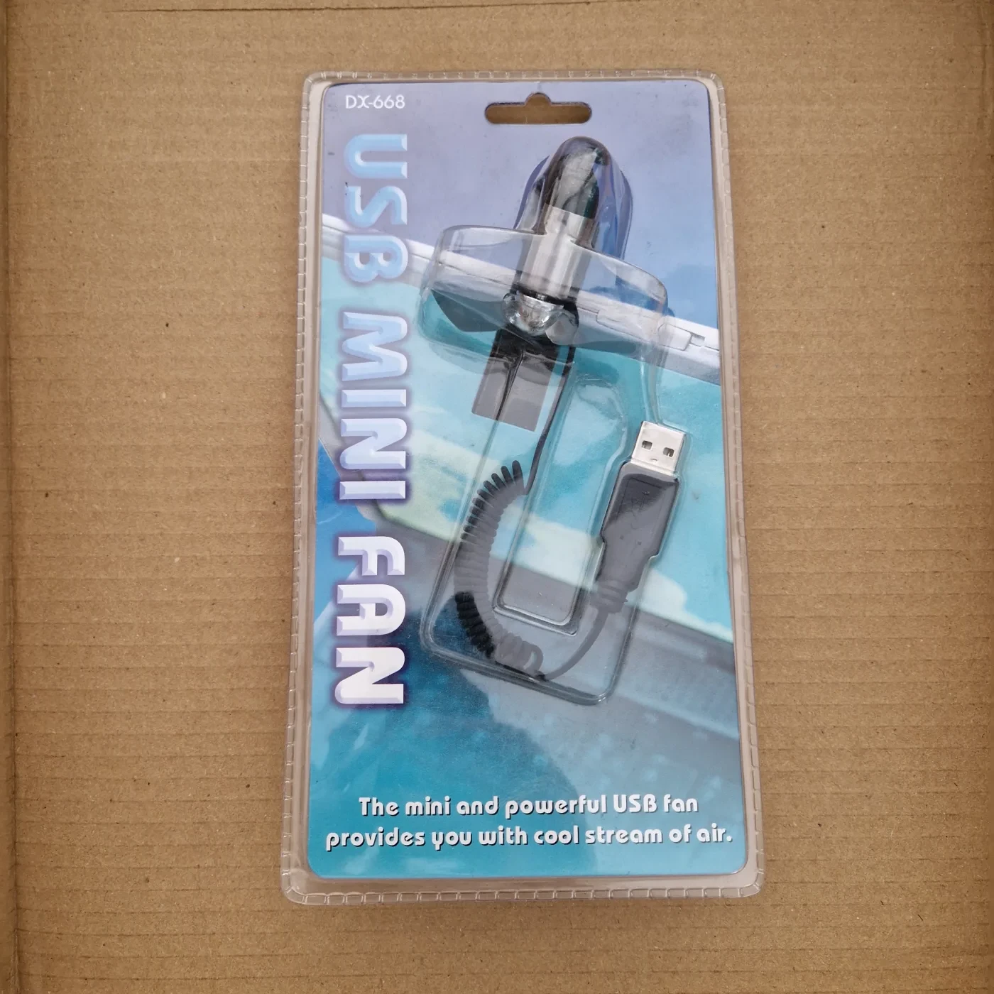Ventilateur USB à pince DX-668 pour portable, neuf sous blister | Périphériques RACK